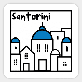 Santorini - Greece - Mediterranean Sticker